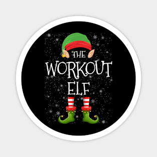 Workout Elf Family Matching Christmas Group Funny Pajama Xmas Magnet